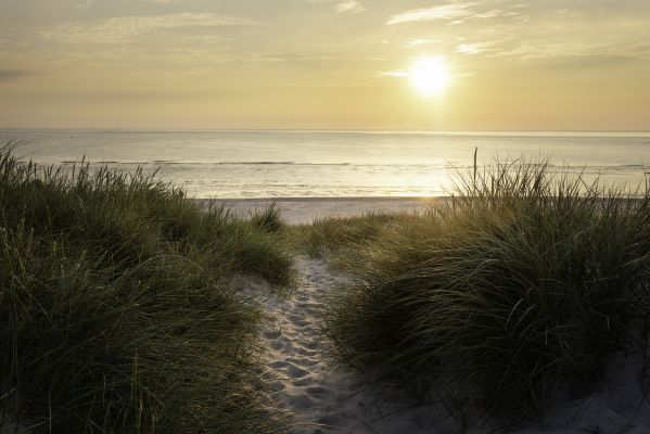 Sonnenaufgang am Strand von Sylt