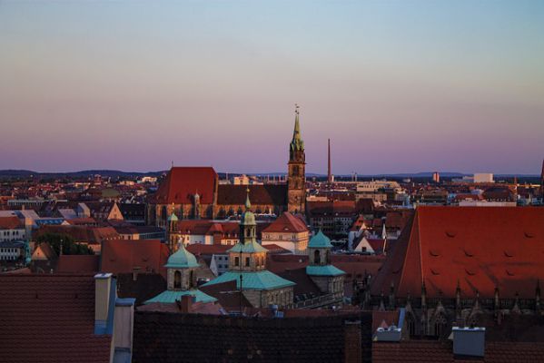 ein Blick über die Dächer von Nürnberg