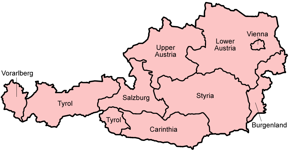 Österreich - Die 9 Bundesländer von Österreich