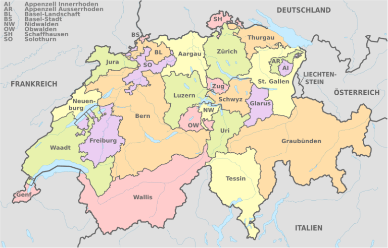 Die Schweiz und ihre Kantone - Bundesland24.de