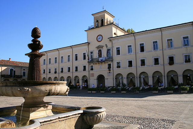 der Marktplatz von Cervia