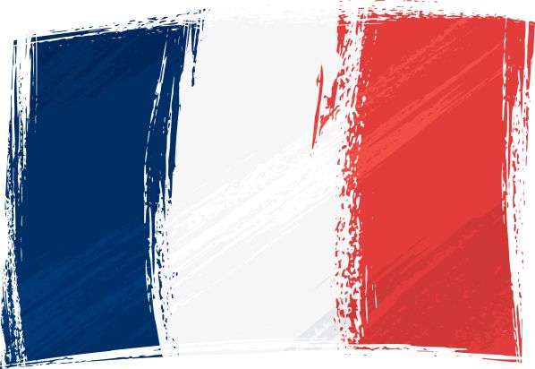 die Flagge von Frankreich