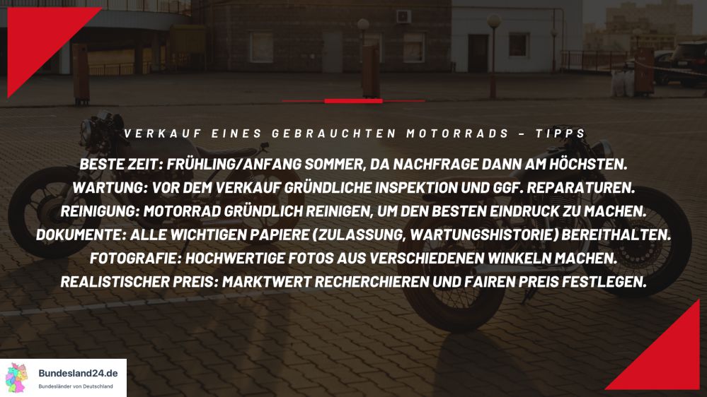 Wann und wie lässt sich ein gebrauchtes Motorrad am besten verkaufen?