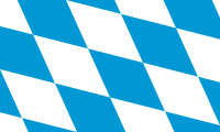 die Flagge vom Bundesland Bayern ist Blau Weiß kariert